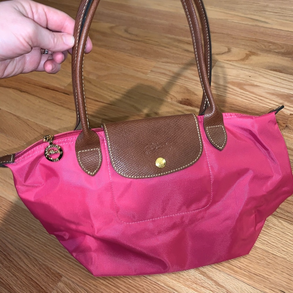 Authentic long champ shoulder tote